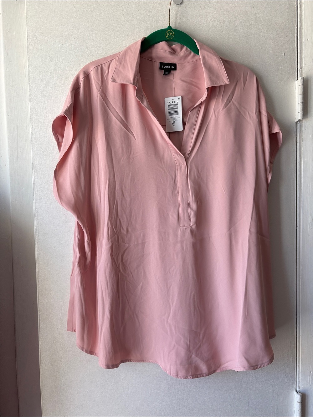 torrid Blush Pink Split V-Neck Tunic